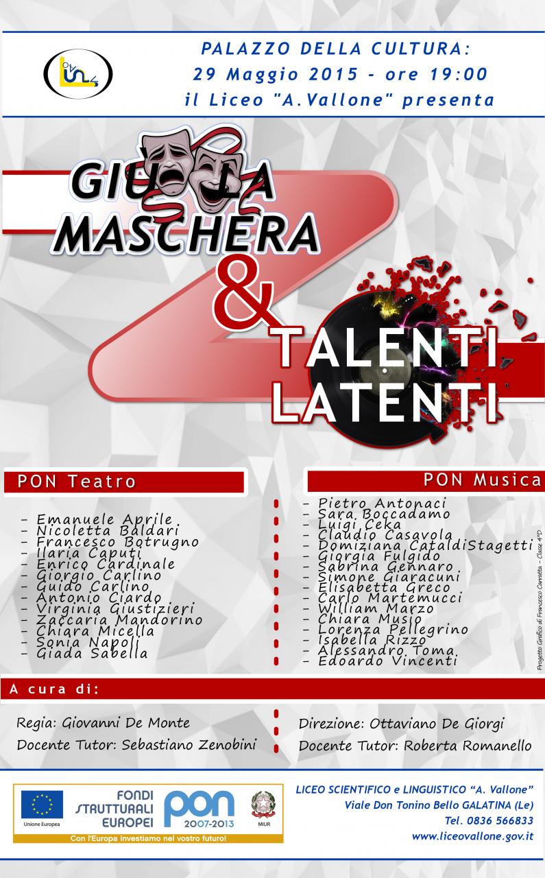 "Giù la maschera", il 'Vallone' in scena "Giù la maschera", il 'Vallone' in scena