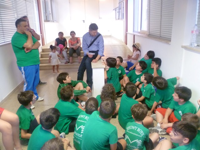 Gli allievi della Showy festeggiano la fine della stagione sportiva