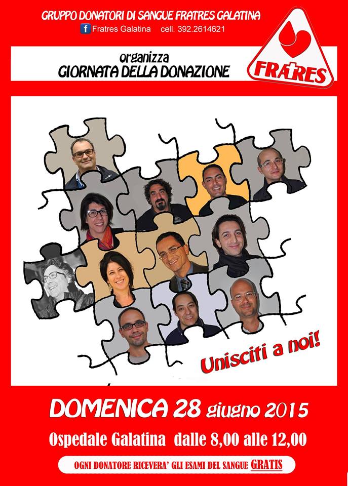 Domenica si dona il sangue e si può vincere una cassa di vino