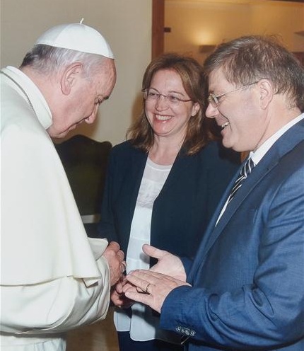 L'abbraccio di Papa Francesco