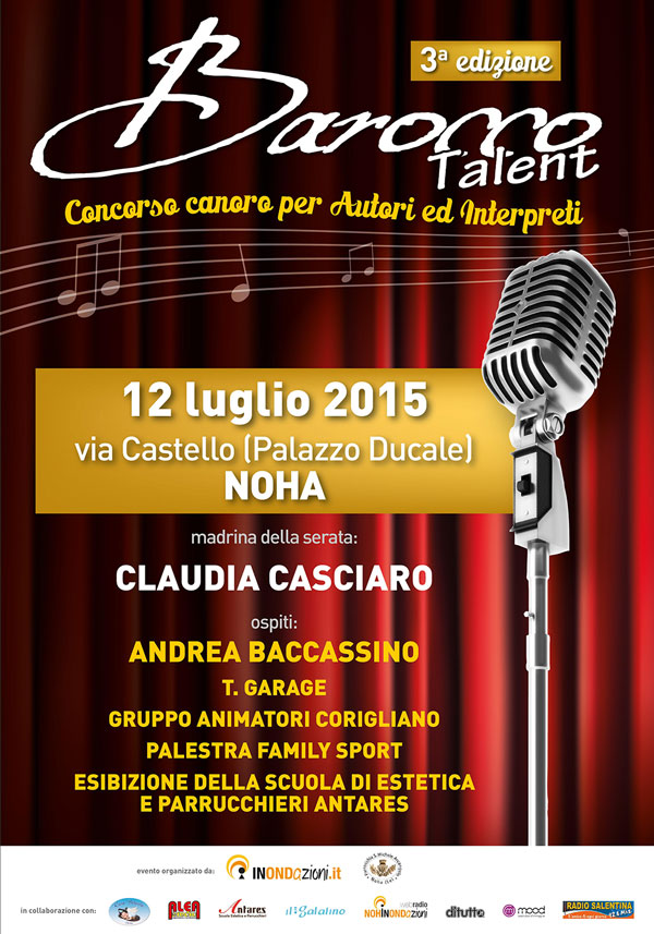 Finale del concorso canoro 'Barocco Talent' Finale del concorso canoro 'Barocco Talent'