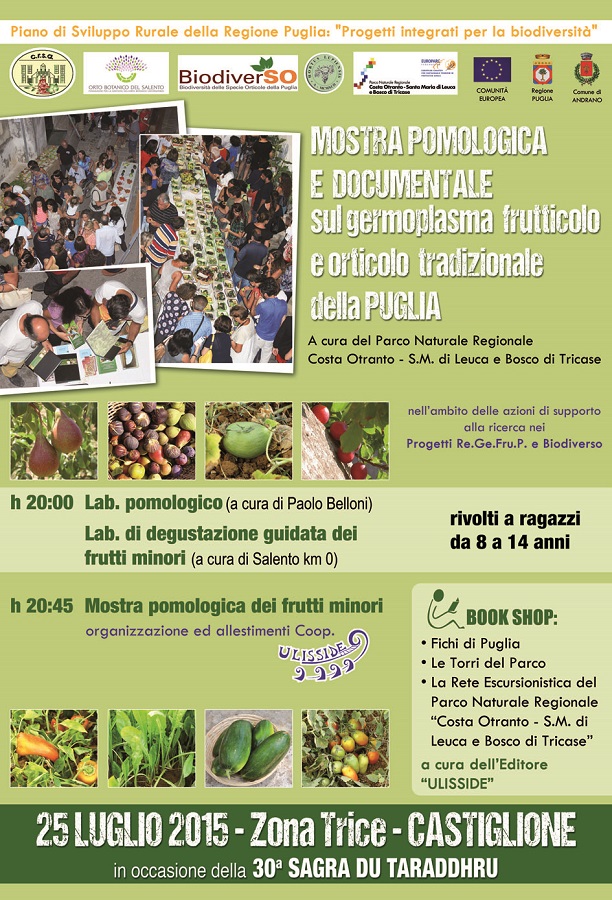 A Castiglione la mostra pomologica sui frutti di Puglia