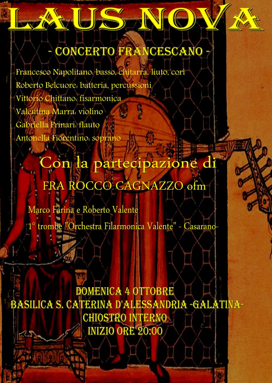 Concerto francescano per festeggiare il Patrono d'Italia Concerto francescano per festeggiare il Patrono d'Italia
