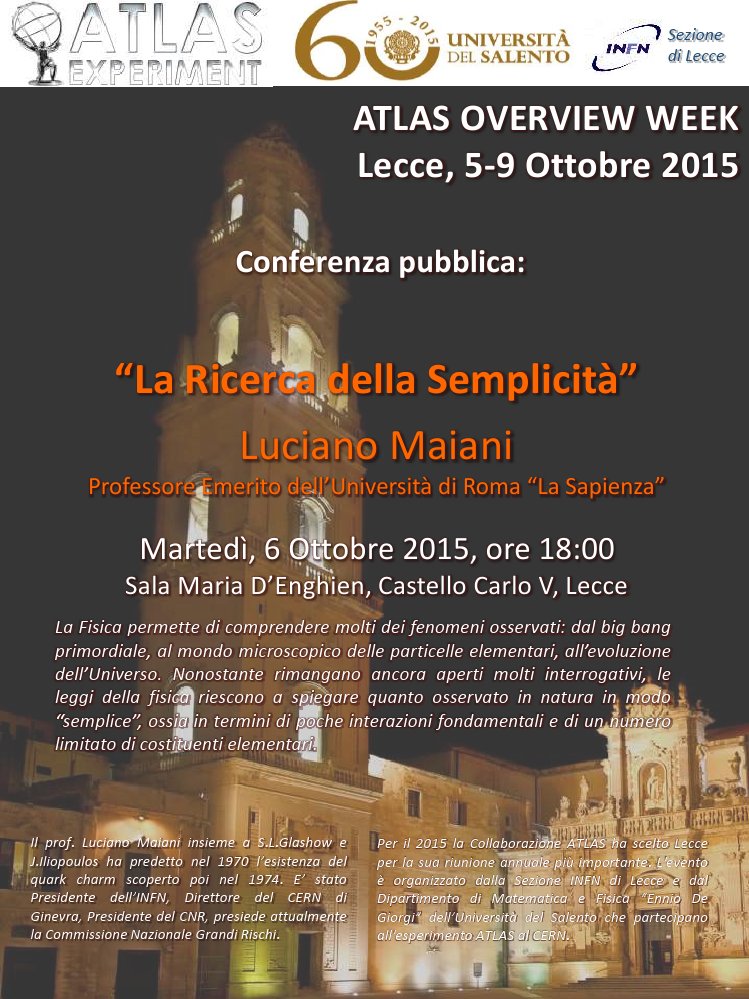 Riuniti a Lecce gli scienziati di ATLAS