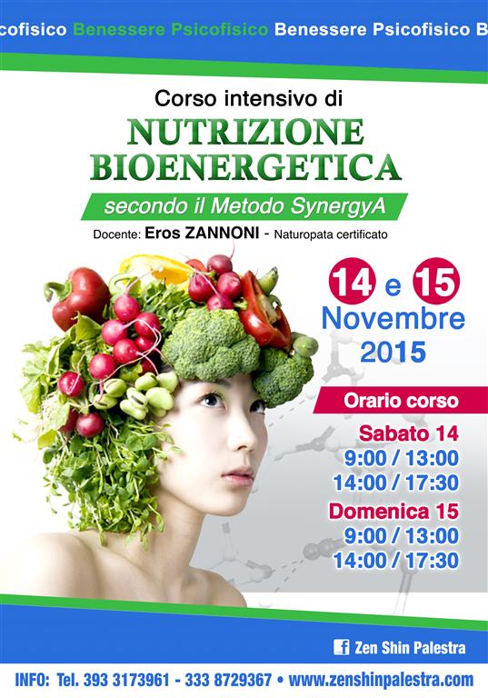 La Nutrizione Bioenergetica si impara allo Zen Shin