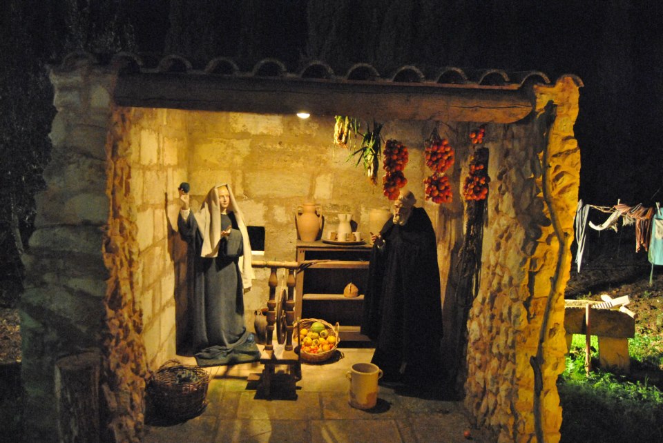 Il Presepe di San Francesco nel giardino dei Frati
