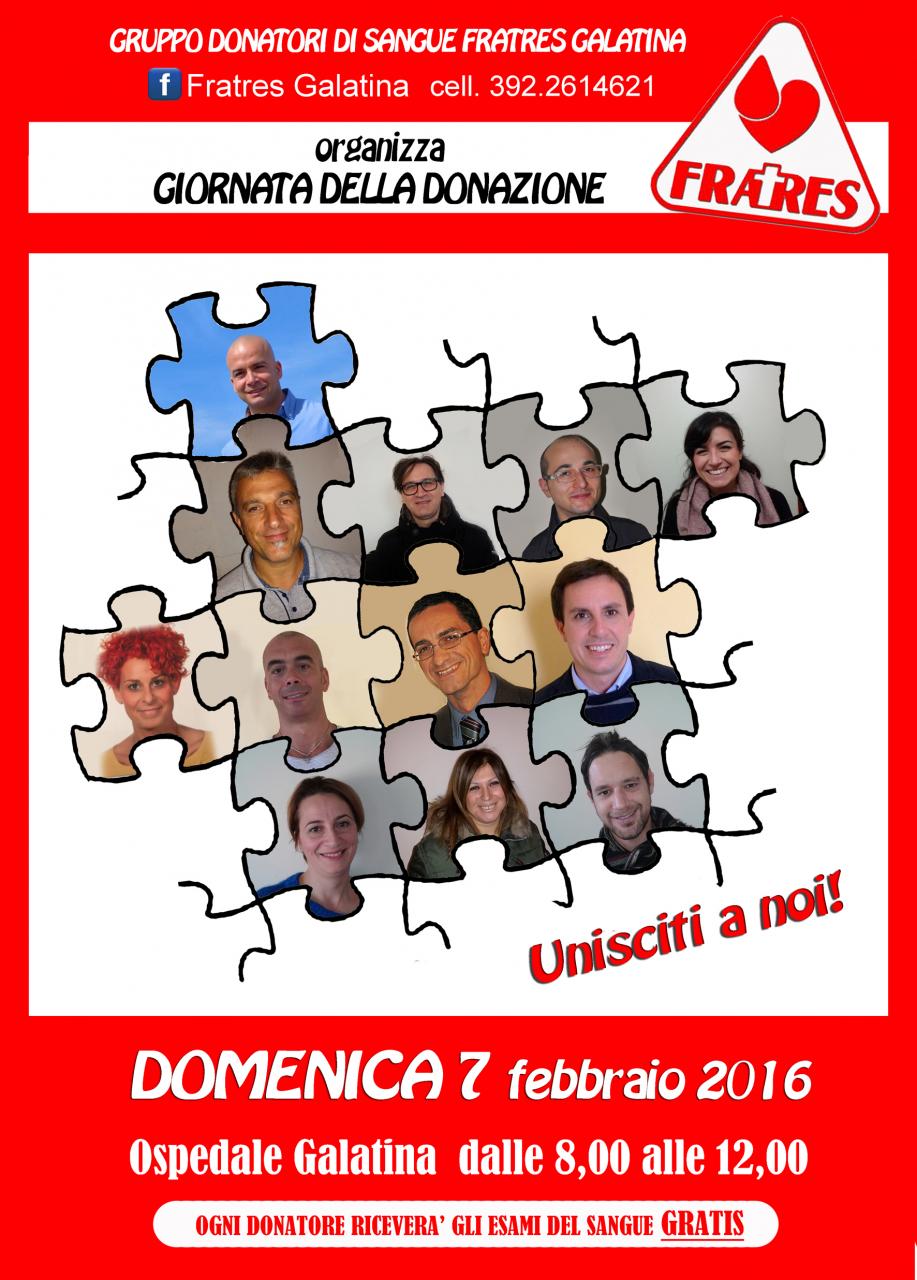  Fratres, Giornata del donatore