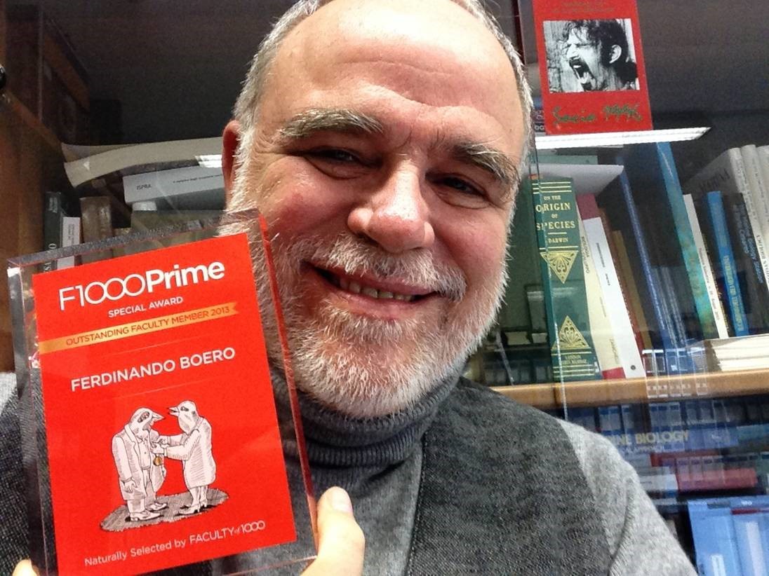 A Ferdinando Boero il premio “Tridente d’oro” 2016