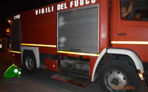 Incendio doloso nella notte a Sogliano Cavour Incendio doloso nella notte a Sogliano Cavour