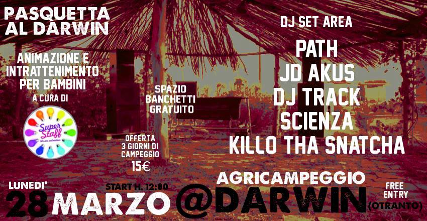 Pasquetta al Darwin, tra musica e aria aperta Pasquetta al Darwin, tra musica e aria aperta