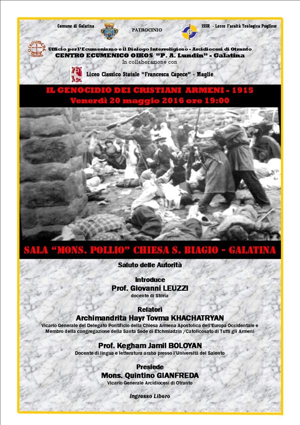 &quot;Il genocidio dei cristiani armeni - 1915&quot;