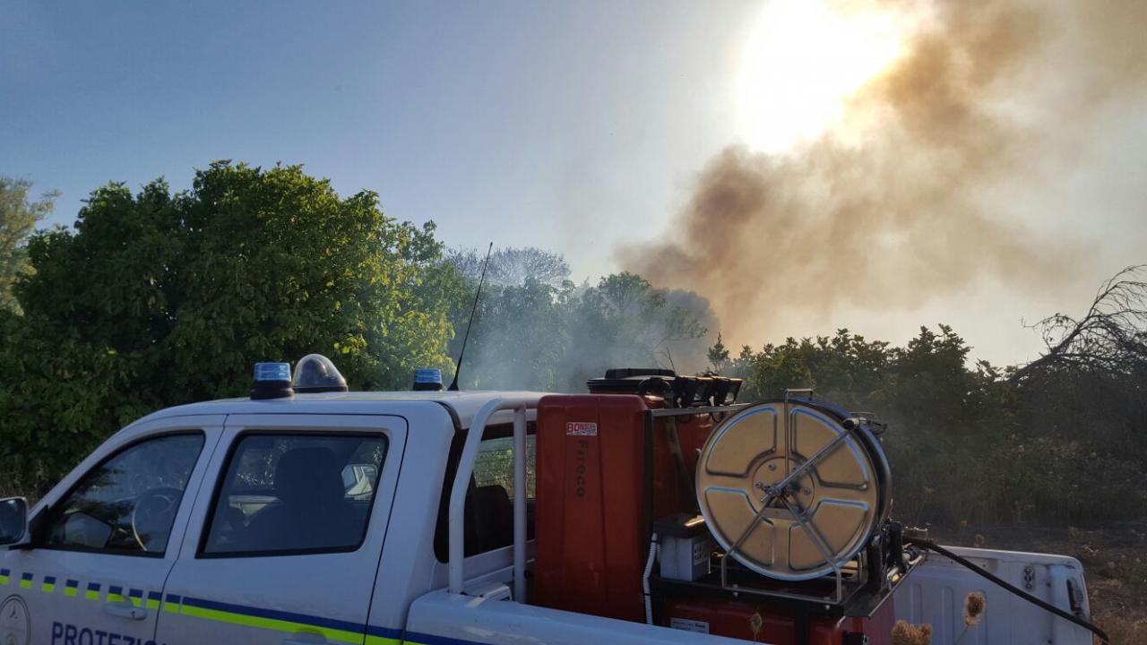 Fuoco al Villaggio Azzurro