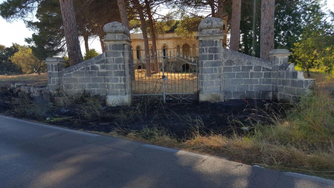 Villa Bardoscia salvata dalle fiamme