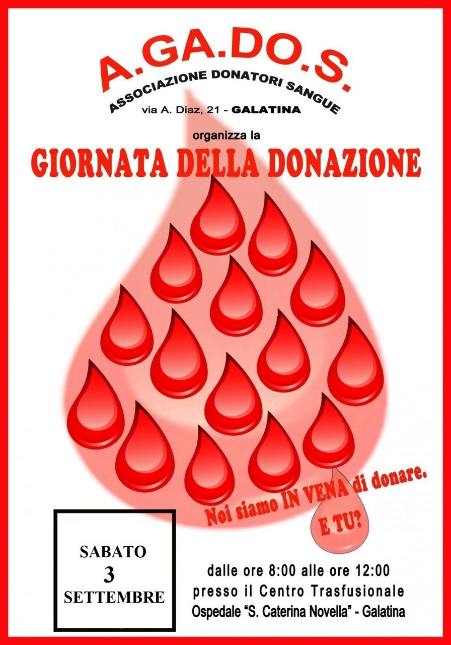 Sabato si dona il sangue Sabato si dona il sangue