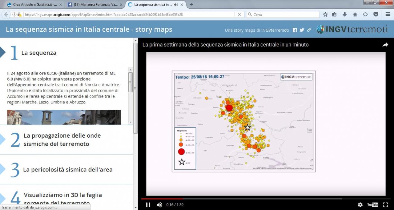 Disponibili le Story & Maps del terremoto Disponibili le Story & Maps del terremoto