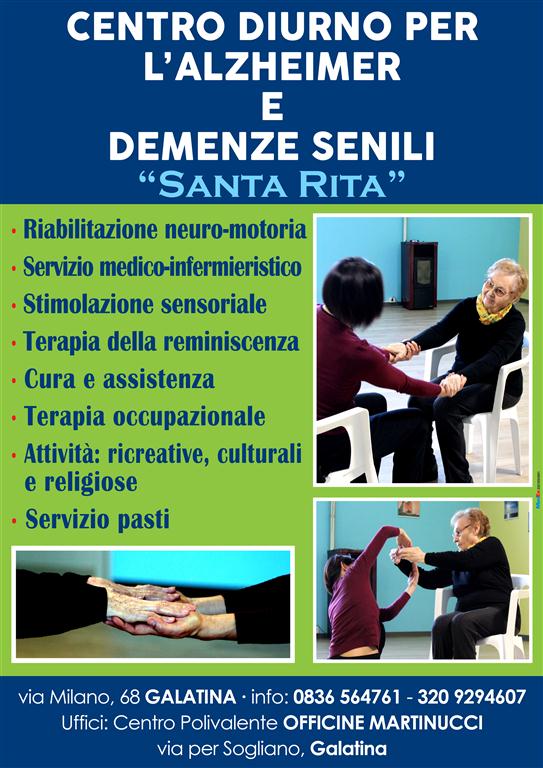 A Galatina il Centro Alzheimer Santa Rita 