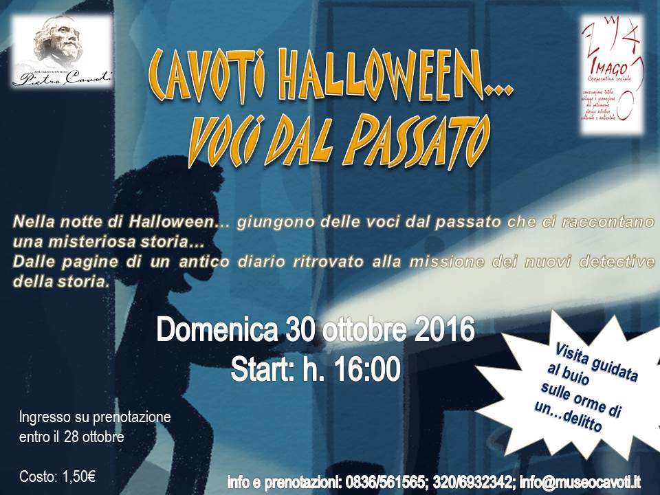 Nella notte delle streghe il Museo Cavoti attende ragazzi che non hanno paura del buio