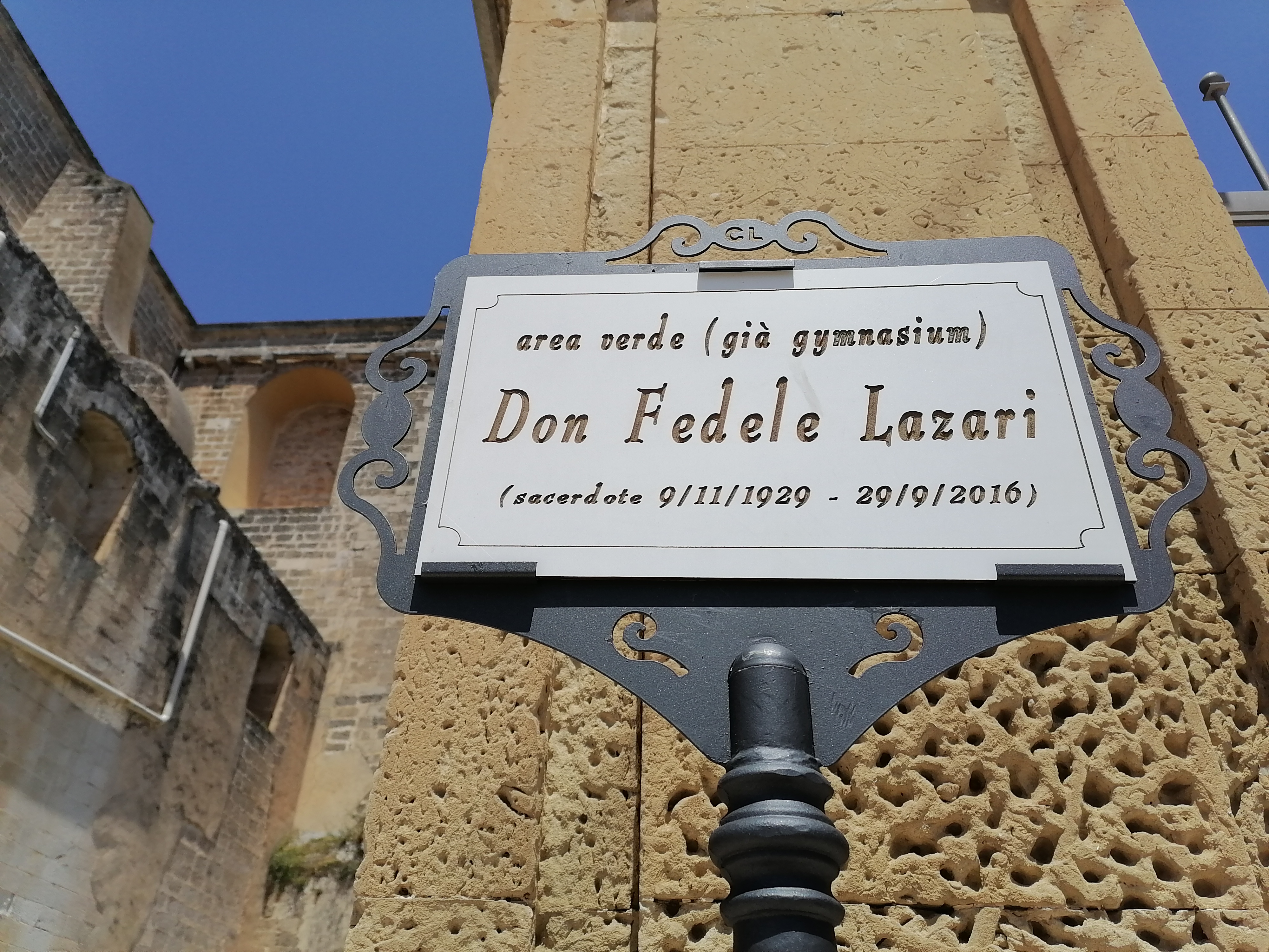 targa don fedele lazari