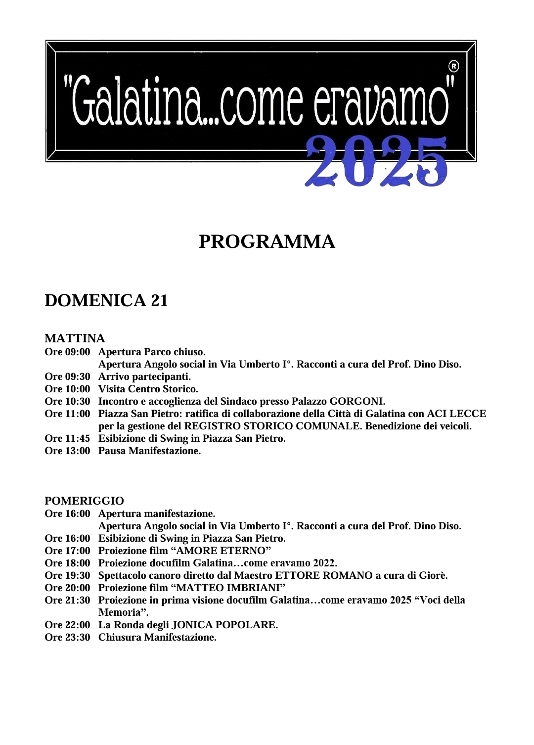 Programma