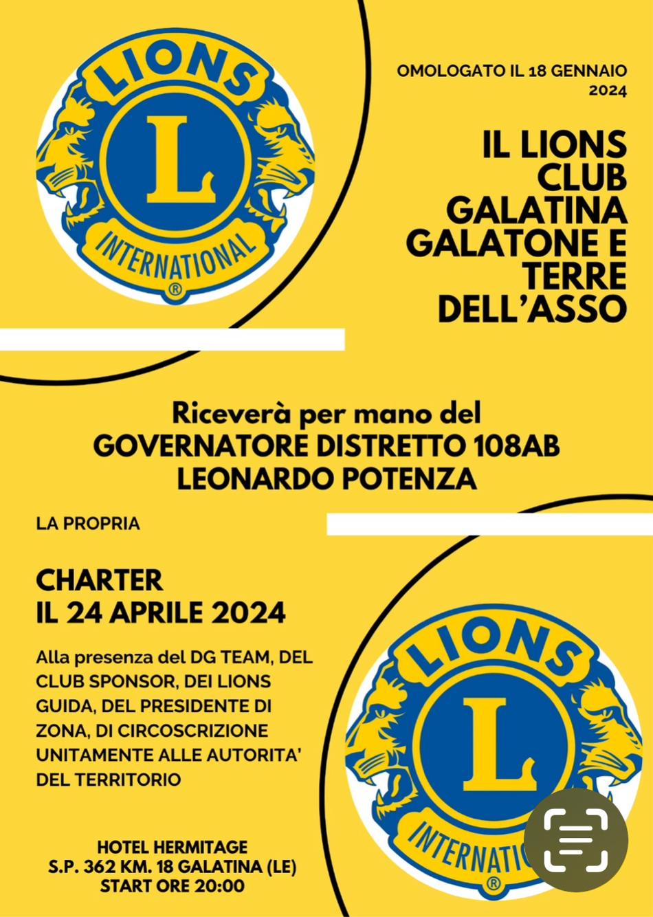 Locandina evento  4 aprile 2024