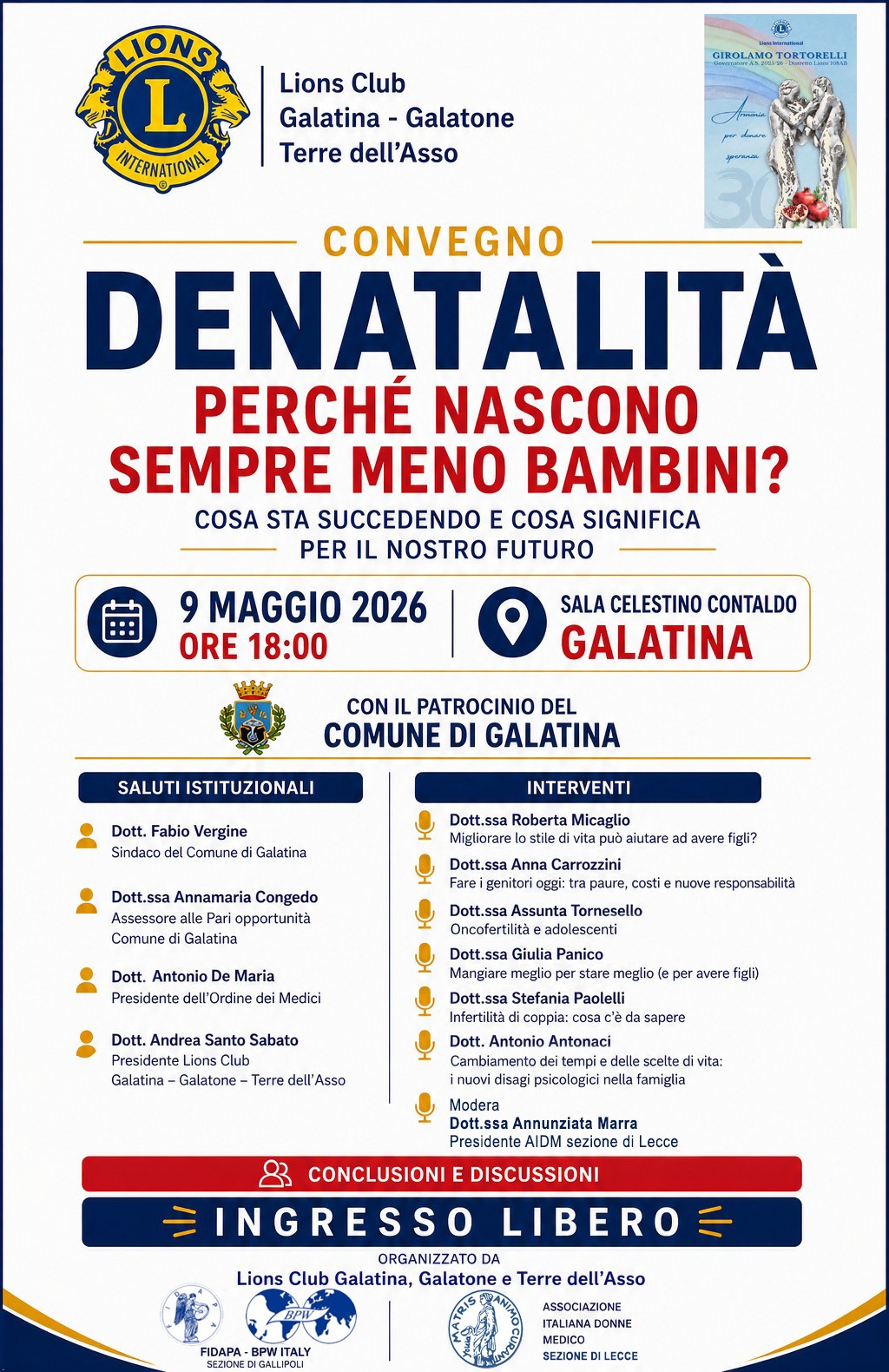 Denatalità Lions