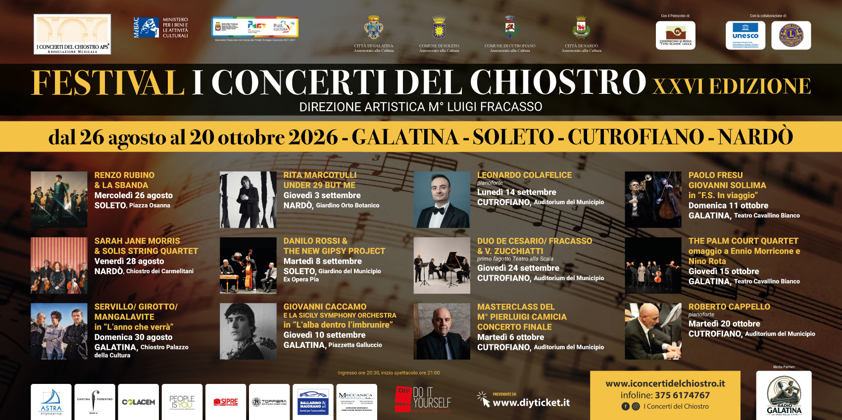 I Concerti del Chiostro 2026