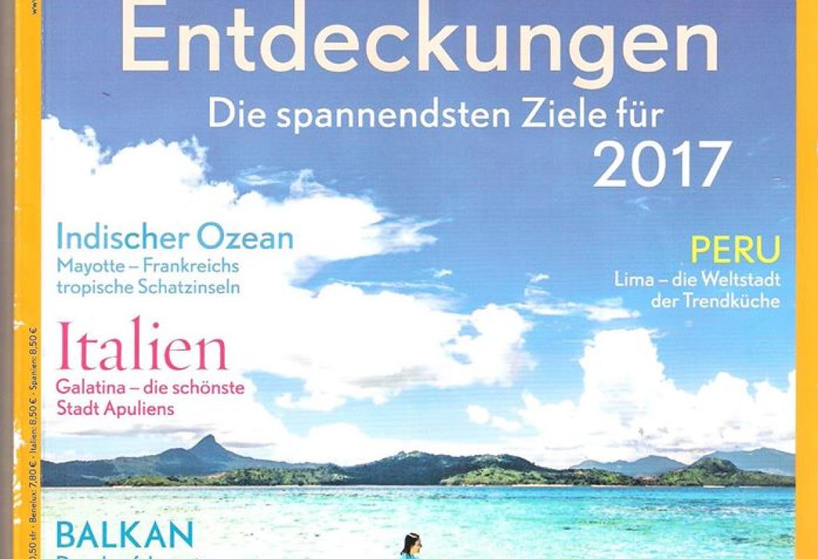 Galatina sulla copertina di Geo Saison, il più prestigioso mensile europeo di turismo