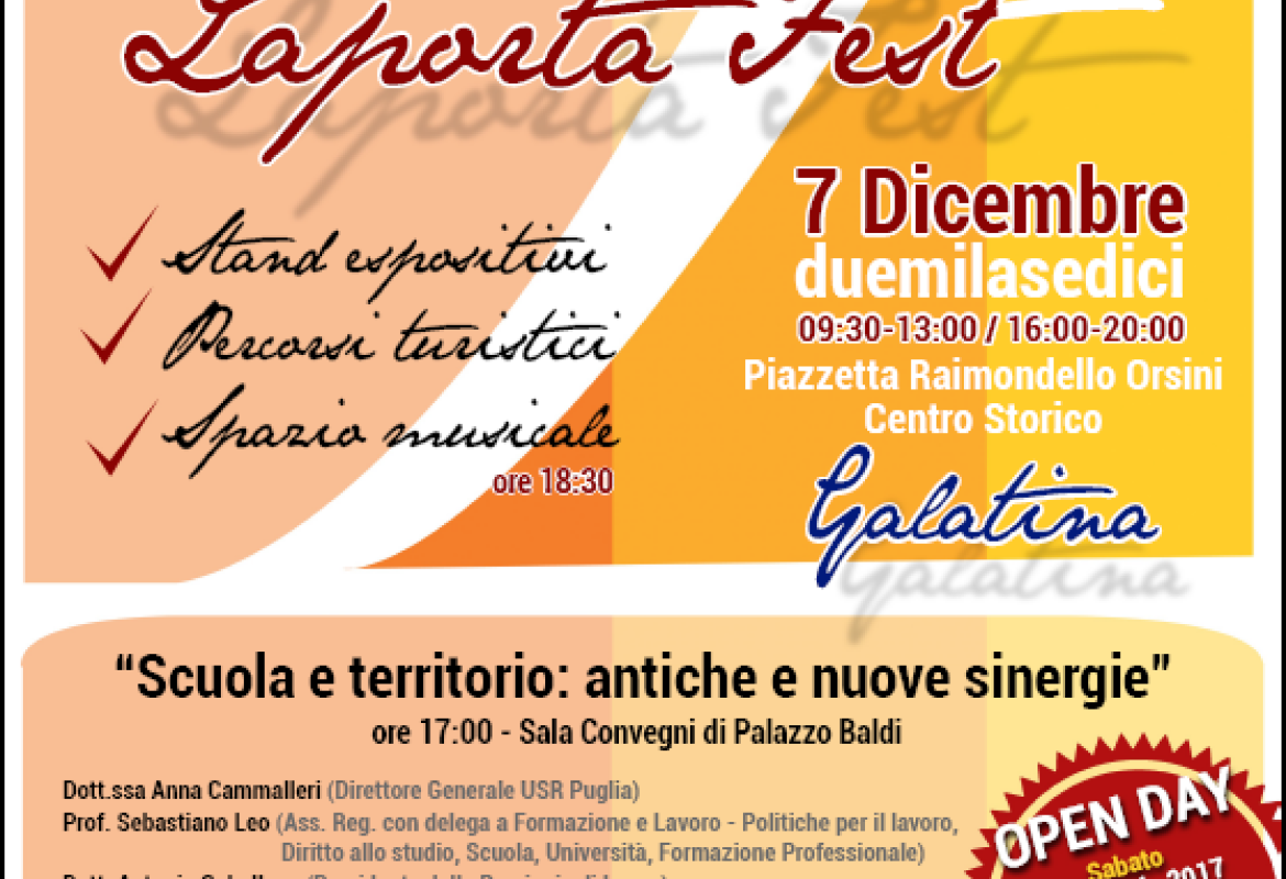 Laporta Fest, un esempio di sinergia tra scuola e territorio