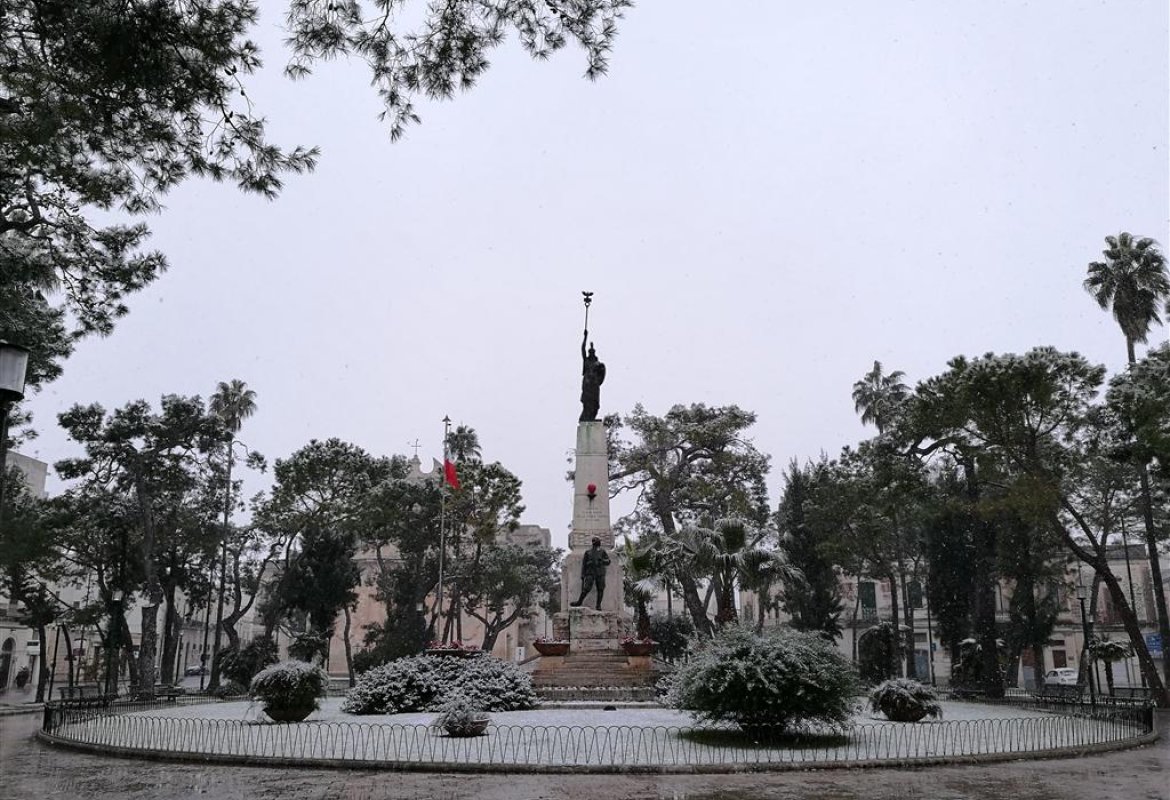 La neve a Galatina