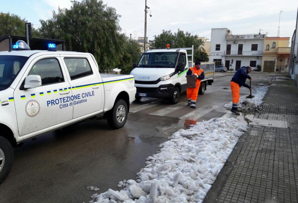 Neve, a Galatina si va verso la normalità