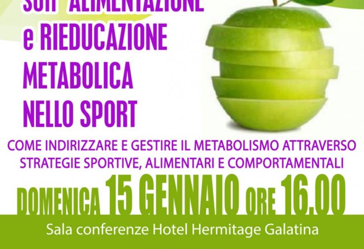 Alimentazione, metabolismo e sport, un convegno