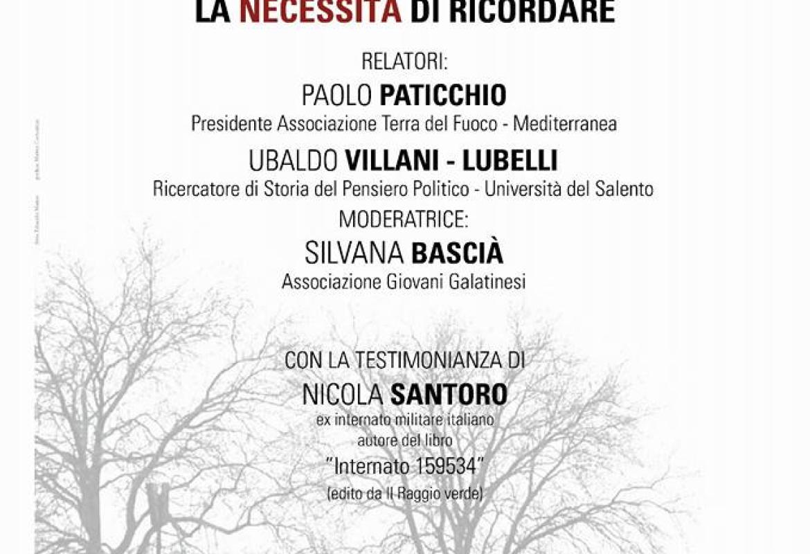“proMemoria, la necessità di ricordare”