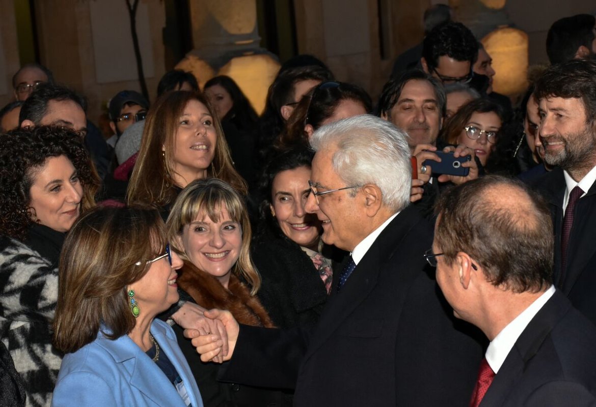Sergio Mattarella inaugura l'albo d'onore di Unisalento