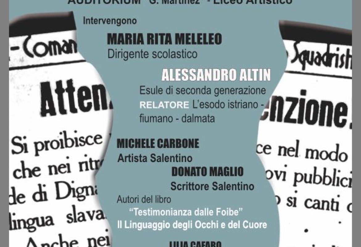 Il Giorno del Ricordo al Liceo Colonna di Galatina