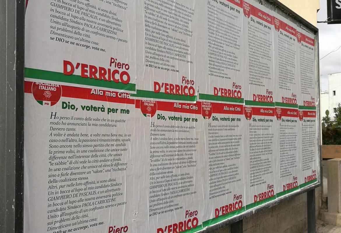 Piero D'Errico e "gli abiti del male"