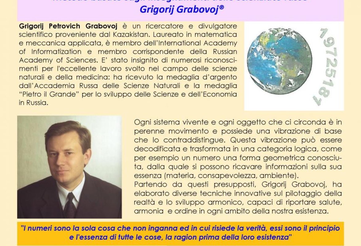 Le Sequenze Numeriche di Grabovoj
