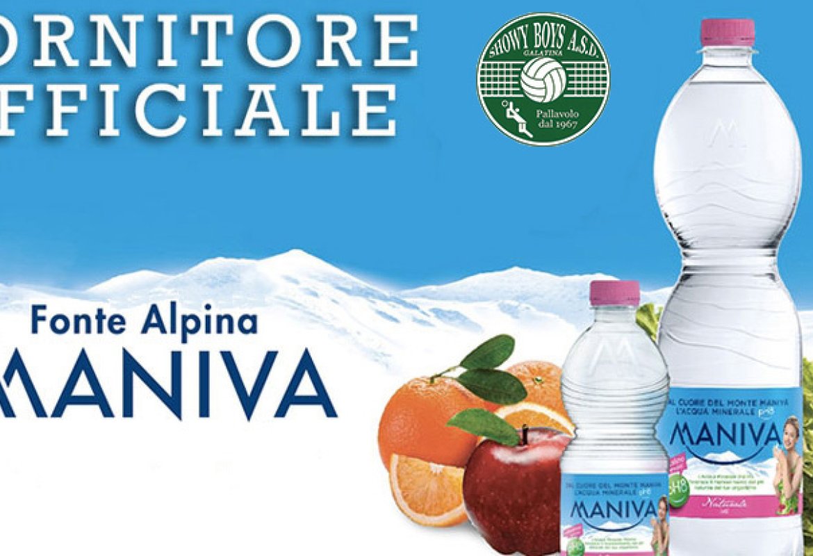 Acqua Minerale Maniva sponsor Showy-Boys