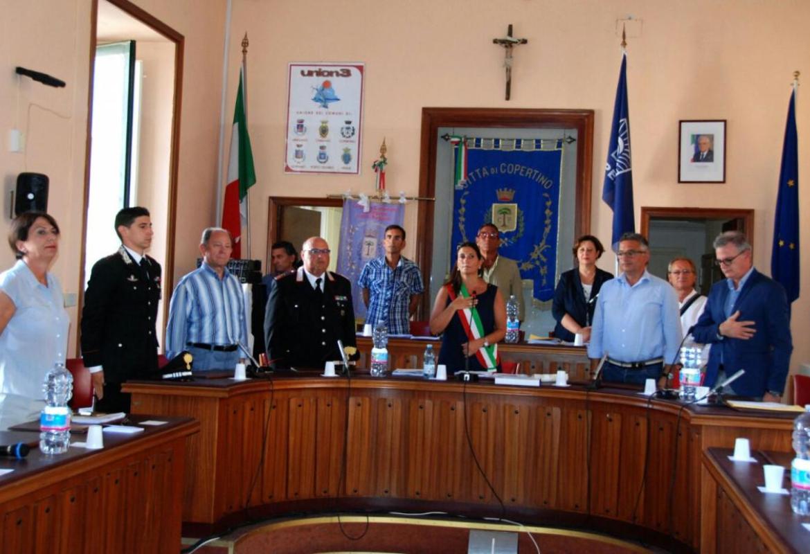 A Fabrizio Viva l'encomio della città di Copertino alla presenza del Sindaco di Galatina