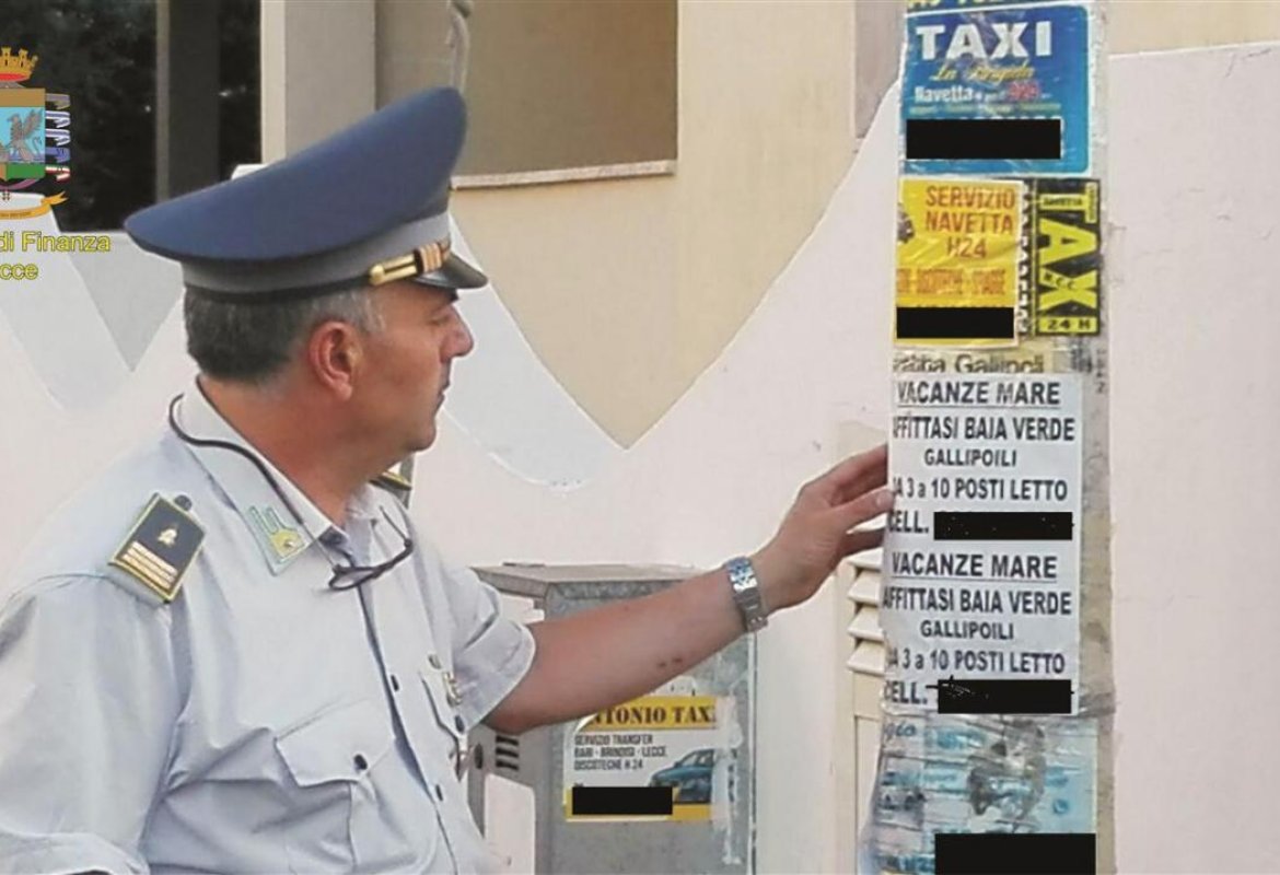Intervento della Guardia di Finanza contro gli affitti in nero