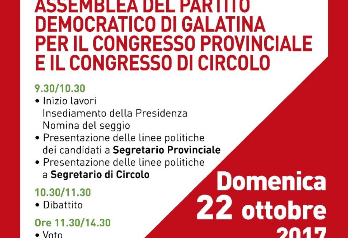 PD galatinese a congresso