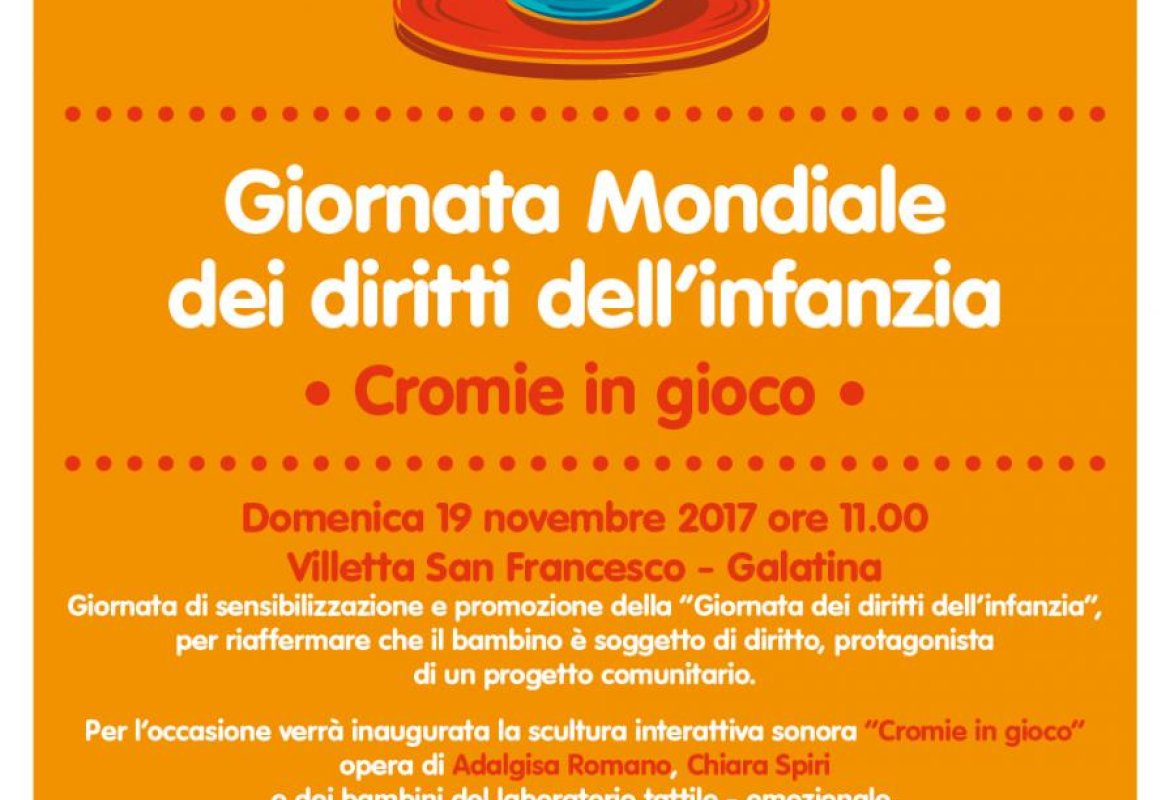 A Galatina 'Cromie in gioco' per la Giornata dei diritti dell’infanzia