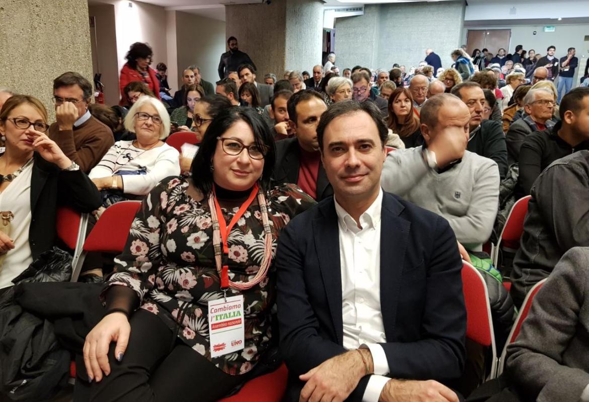 Daniela Sindaco all'assemblea nazionale di Articolo 1 Mdp