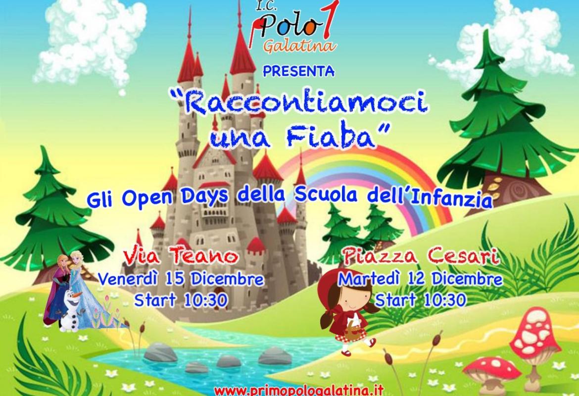 Open day scuola dell'infanzia Polo 1