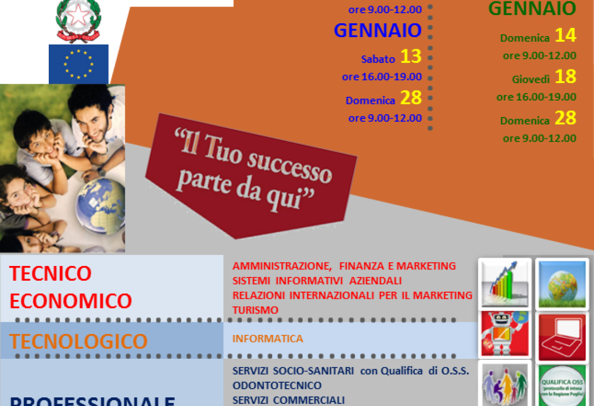 Gli open days del Laporta/Falcone e Borsellino