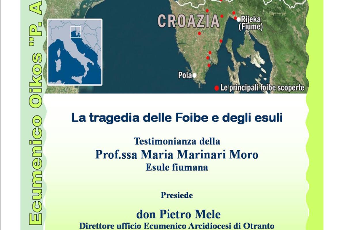 Il ricordo dei massacrati nelle foibe