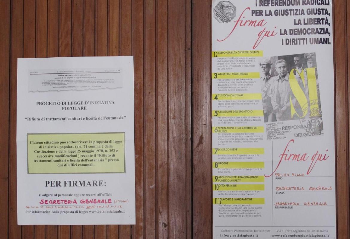 Anche a Galatina si firma per i referendum sulla giustizia
