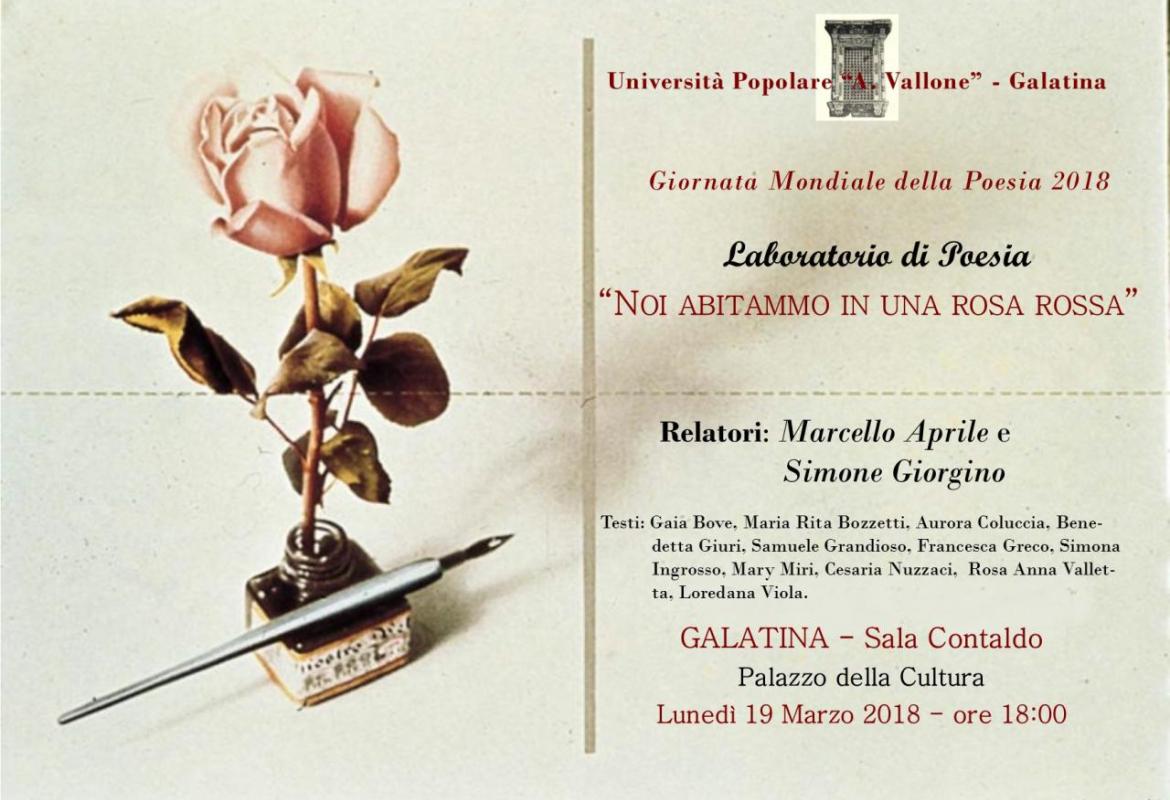 "Noi abitammo in una rosa rossa"