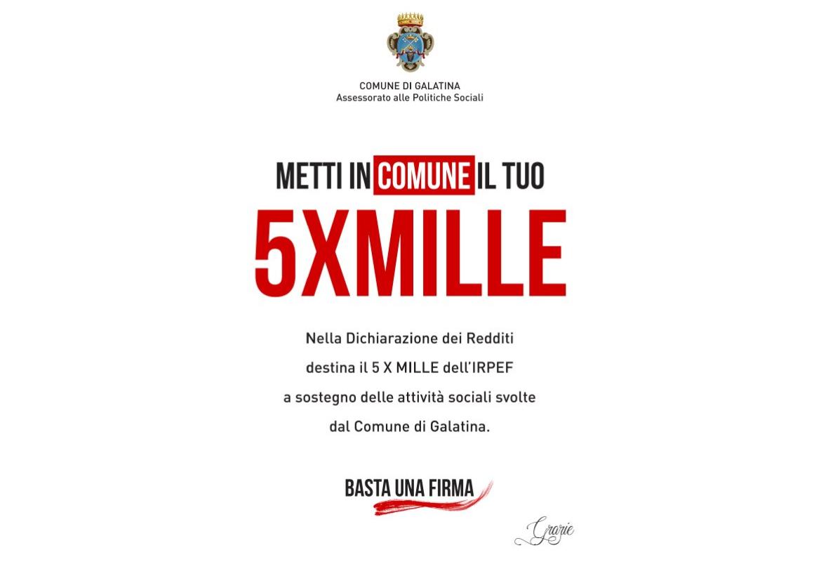 Il 5 per mille al Comune di Galatina