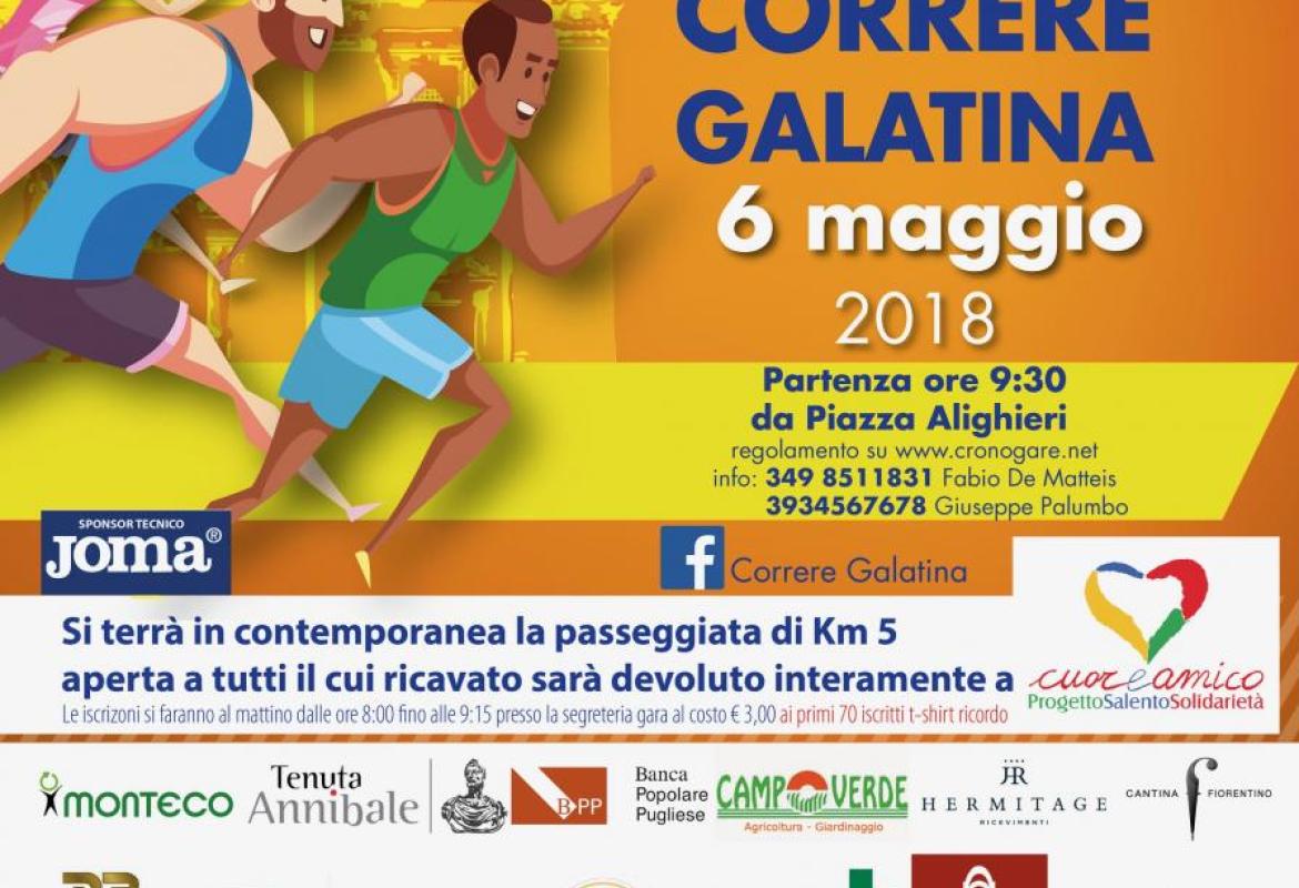 “Correre Galatina“, attesi mille atleti
