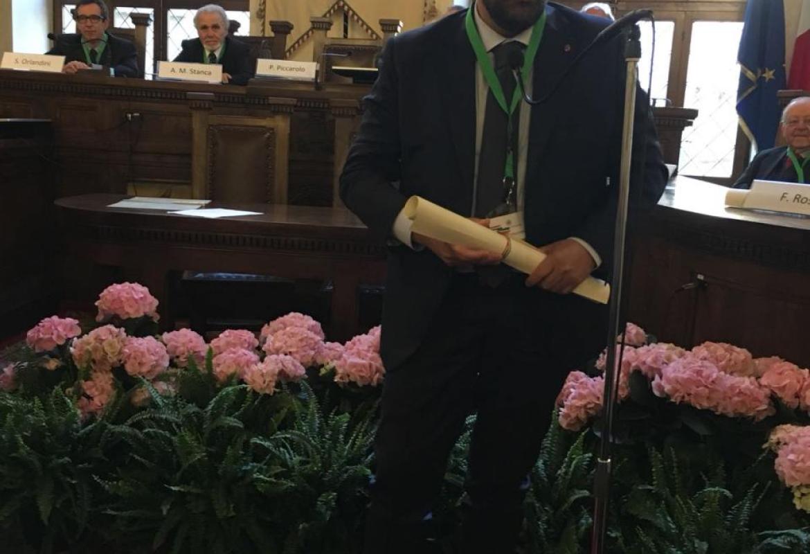 Massimiliano Apollonio nell'Accademia dei Georgofili